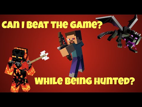 Minecraft MANHUNT: Can I Beat the Game while Being Hunted?!