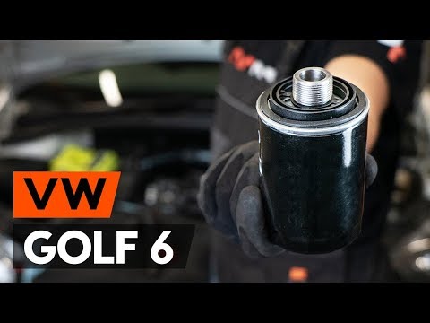 How to change oil filter and engine oil on VW GOLF 6 (5K1) [TUTORIAL AUTODOC]