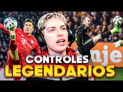 DAVOO XENEIZE REACCIONA A CONTROLES DE BALONES LEGENDARIOS - ZIDANE, BERGKAMP, INIESTA!
