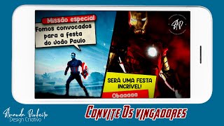 Vídeo de Convite Animado Os Vingadores