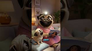 Todos tem uma lampada na cabeça e o cachorrinho não entende