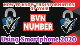 How to know the information of your BVN using mobile phone | Best way to see the details of your BVN