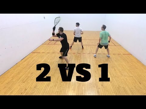 Racquetball Clips 51 - My Attempt at 2 vs 1