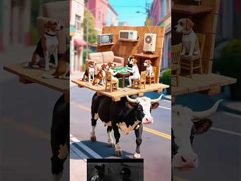 Dogs Friend's Playing Cards at Road 🎮🎮🎮🃏🃏🎈🎈🎈📺📷📸