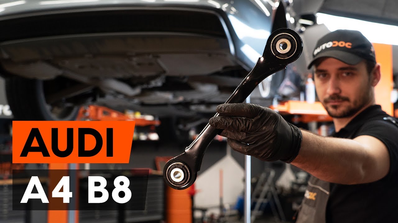 Como mudar braço superior da parte traseira em Audi A4 B8 - guia de substituição