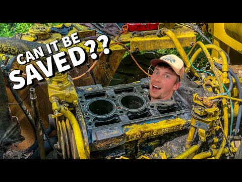 Tearing down the 3-53 Detroit Diesel in the Michigan 55A Loader