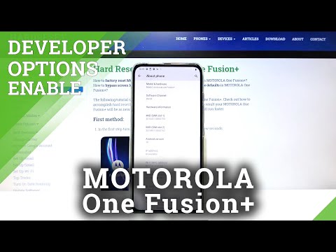 How to Access Developer Mode in MOTOROLA One Fusion+ - Developer Features