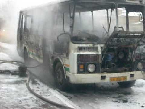 Stavropoli. The Fire in bus..AVI