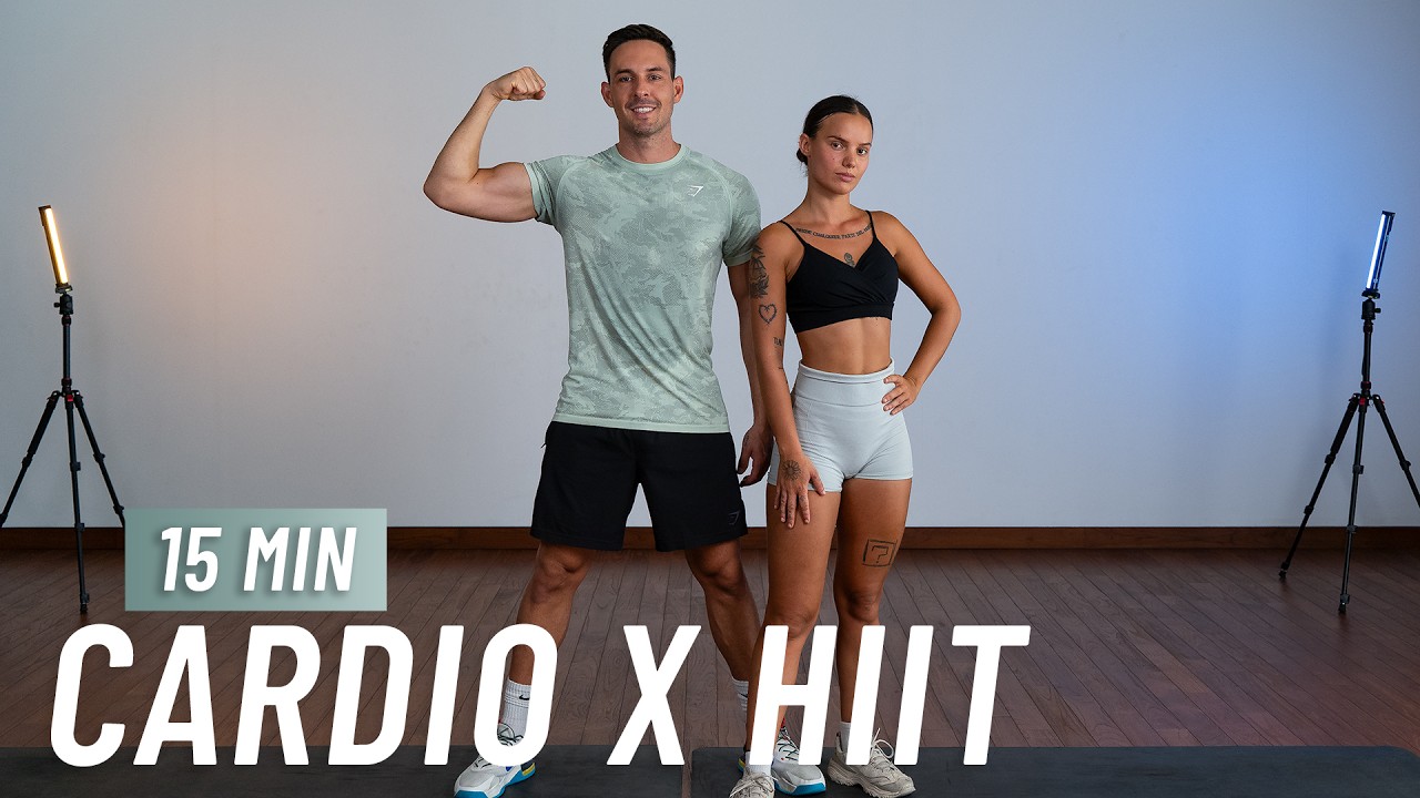 15 MIN CARDIO HIIT WORKOUT - ALL STANDING - Full Body, No Equipment, No Repeats