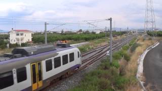 preview picture of video 'Siemens Desiro EMU trainset, Train-spotting at Kiato'