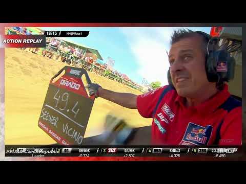 Seewer vs Prado | MXGP Race 1 | MXGP of Czech Republic 2022 #MXGP #Motocross