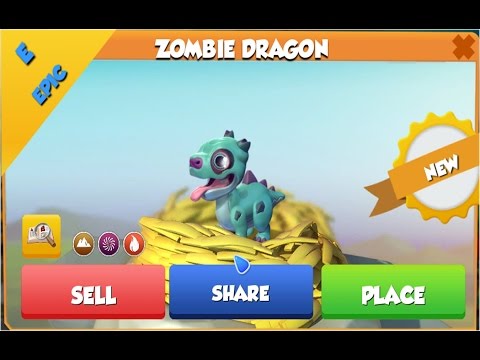 Rare Zombie Dragon Hatching! - Dragon Mania Legends