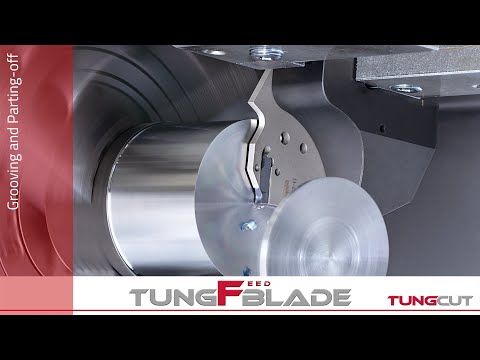 Add more feed and speed to your grooving and parting-off operations / TungCut - TungFeed-Blade