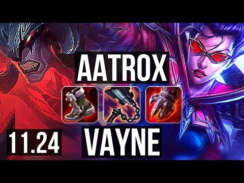 AATROX vs VAYNE (TOP) | 2.3M mastery, 9/3/8, 300+ games | NA Master | 11.24