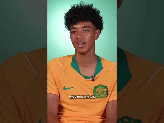 Lucas Herrington's advice for youngsters 🫶⚽ #Socceroos