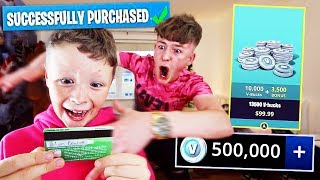 Kid Spends £500 on FORTNITE with Brother's Credit Card... [MUST WATCH]