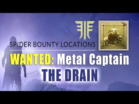 METAL CAPTAIN Bounty Location in "The Drain" | Destiny 2 Forsaken - Spider Bounty Locaions