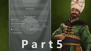 CIVILIZATION VI: GATHERING STORM Walkthrough Gameplay Part 5 - SULEIMAN - Dark Age