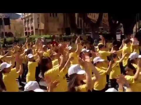 The BiG Dance 2014 - Down Town Beirut Lebanon. American Academy of Beirut students are participating