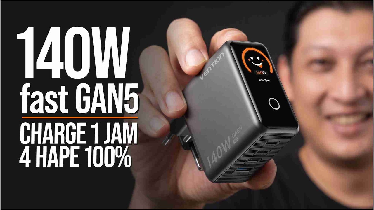 yang lain 1 juta, ini 500rb - GAK RIBET !!! 1 charger buat semua GADEGT ~ 140W Vention