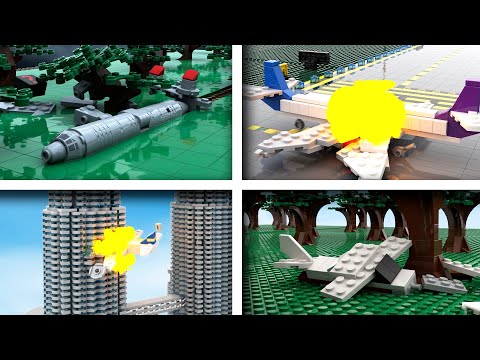 LEGO Plane Crashes | Stop-Motion Animation