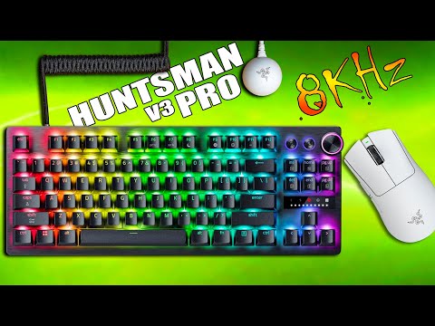 Razer Huntsman V3 Pro Review – The Fastest Keyboard EVER?! | 8KHz + Analog Optical Switches Gen 2