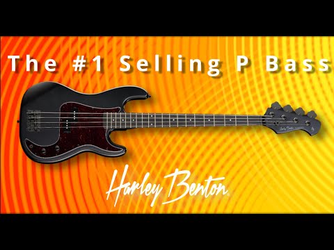 The #1 selling 4 string Precision style bass - Harley Benton PB20-SBK