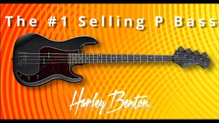 Video thumbnail for The #1 selling 4 string Precision style bass - Harley Benton PB20-SBK by Bill Plays Bass
