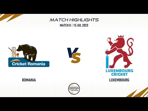 Match 8 - ROM vs LUX | Highlights | Valletta Cup T20Is | 15 July 2023 | ECN23.037