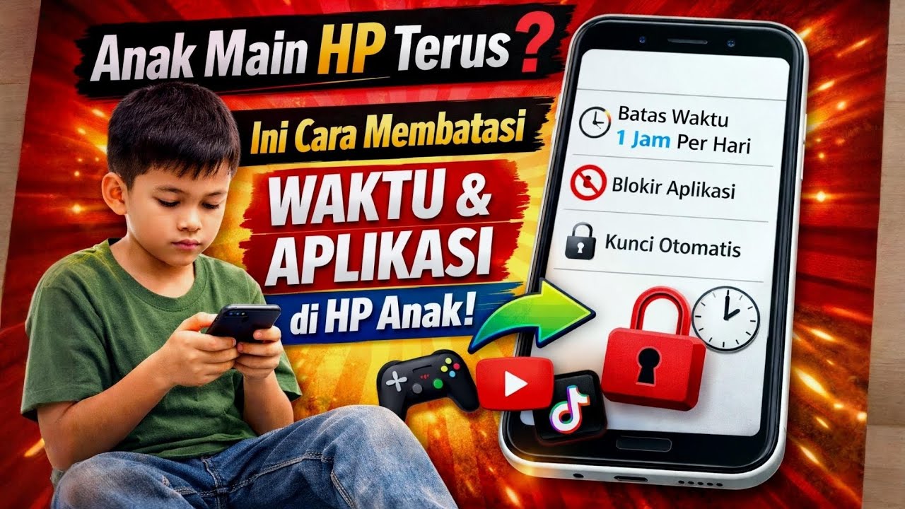 Anak Main HP Terus? Ini Cara Membatasi Waktu dan Aplikasi di HP Anak