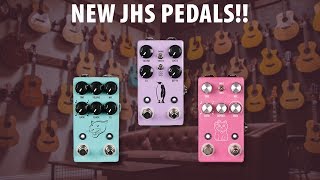 Video thumbnail for New JHS Pedals!  Lucky Cat Delay, Panther Cub V2 and Emperor V2 Chorus/Vibrato by Alvas LLC