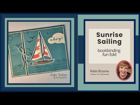 Sunrise Sailing Bookbinding Card