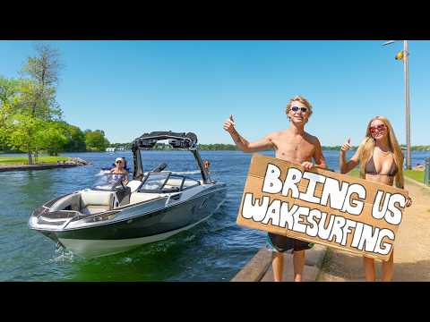 Will Strangers Take Us Wakesurfing? (Undercover Pros)