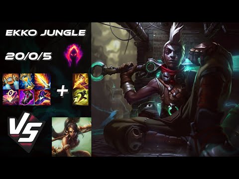 JUNGLE Ekko vs Nidalee - NA Grandmaster Patch 25.20
