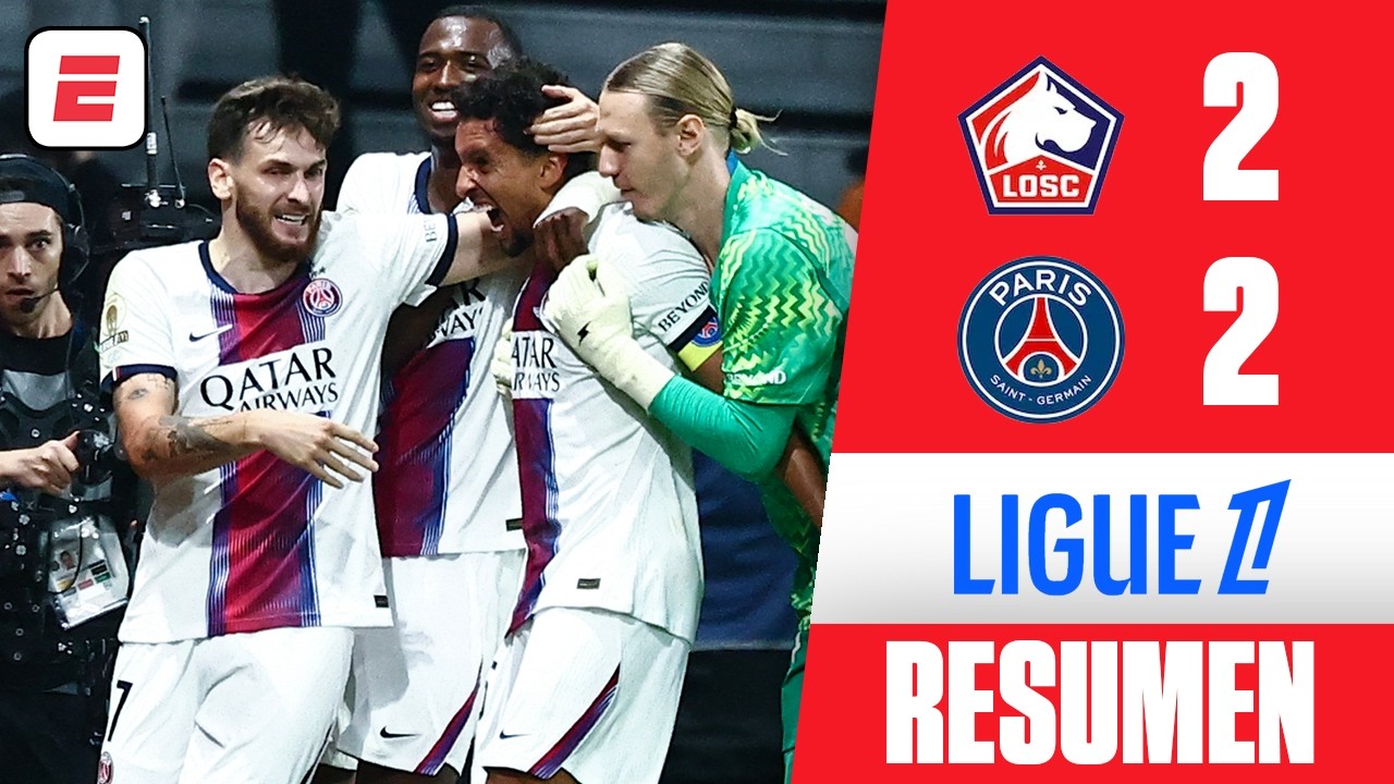 PSG LO HIZO DE NUEVO, otra ÉPICA REMONTADA para rescatar el 2-2 vs Lille | Ligue 1