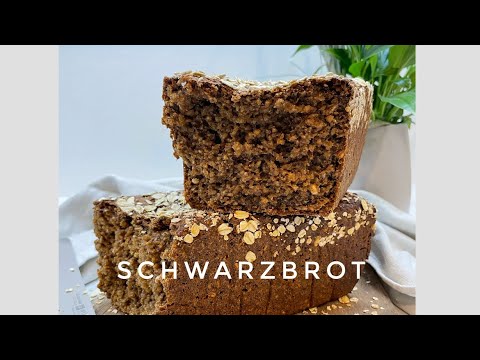 Schwarzbrot Backen, Schwarzbrot selber machen, Das beste Brot mit 10 min Arbeit Schwarzbrot Rezept