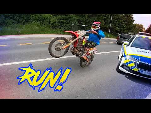 Police Chase Motorcycles - Angry People VS Dirt Bikers | Best Compilation 2025