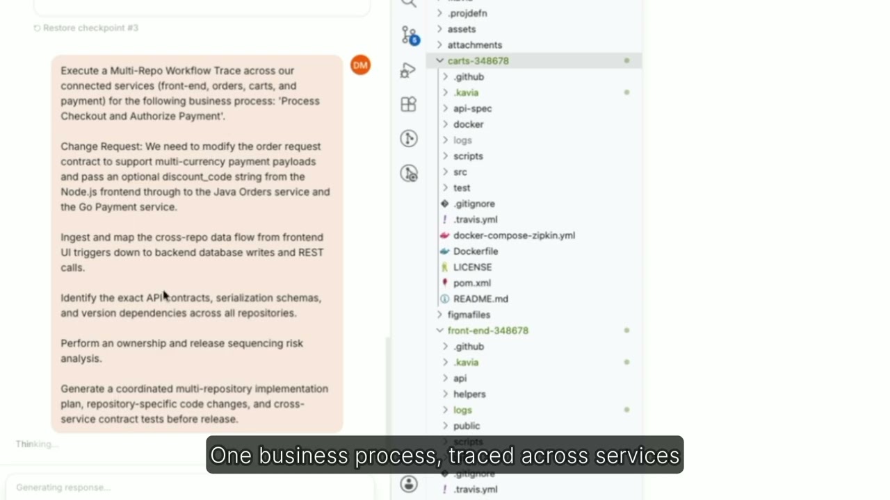 Multi Repo Workflow Trace
