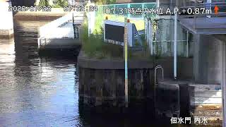 佃水門 内水側