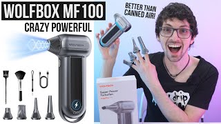 2025's Most Powerful Pocked Sized Air Blower! - Wolfbox MF100 Review & Test (Canned Air Replacement)