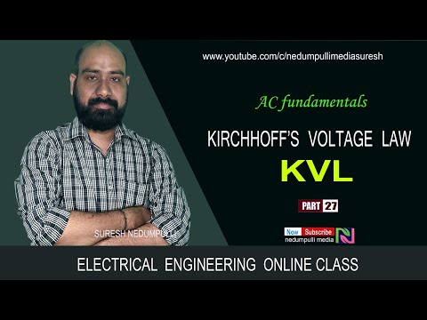 Electrical || Kirchhoff's voltage law || KVL||part - 27