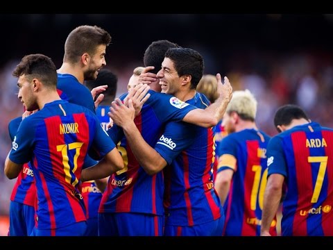 Barcelona vs Real Betis 6-2 ● Suarez hat-trick ●Extended Highlights● La Liga 20/08/16