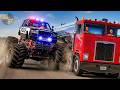 Police Monster Truck Vs Criminals BeamNG Drive Cinematic Simulation