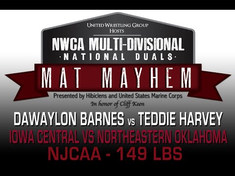 149 Dawaylon Barnes v Teddie Harvey - 2015 NWCA Multi-Divisional Duals - NJCAA Semi-Final