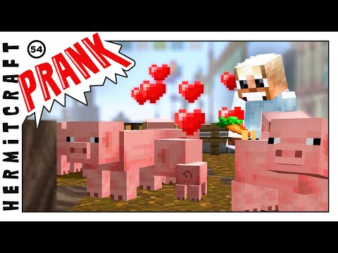The Pigsty Prank!  :: Hermitcraft #54
