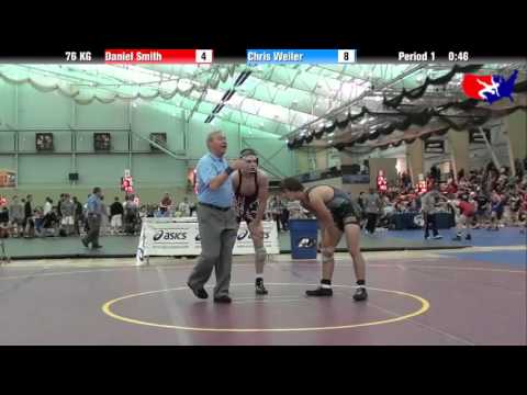Daniel Smith vs. Chris Weiler at 2013 FILA Cadet Nationals - FS