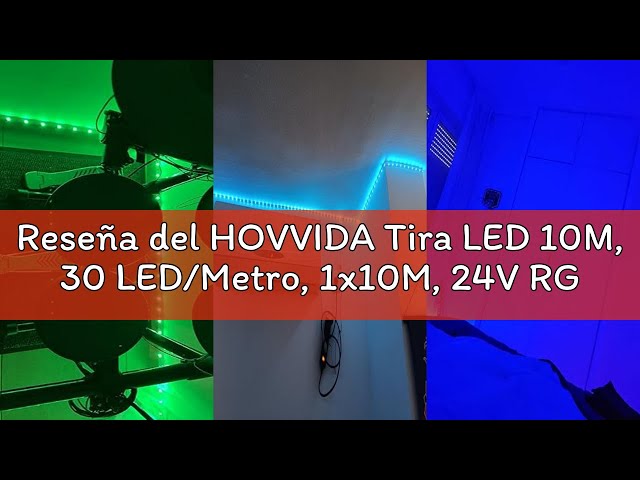 Vídeo relacionado con HOVVIDA Tira LED 5M, 30 LED/Metro, 1x5M, 24V RGB Luces LED, 150 LED, APP y Mando a distancia, Modo de Música, LED para Habitación, Sala, Cocina, Dormitorio, Bar, Fiesta