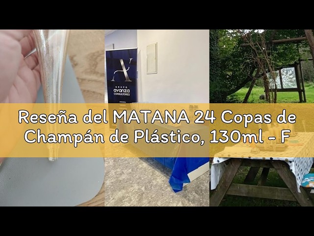 Vídeo relacionado con MATANA 48 Flautas de Champán de Plástico con Brillos Plateados, 133ml - Elegantes, Resistentes y Reutilizables - Copas de Champán para Bodas, Cumpleaños, Navidad y Fiestas