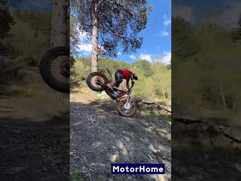 Toni Bou's Jaw Dropping Trial Stunt: See Gravity Defied! #motorcyclestunts #motorcycle #bikelife