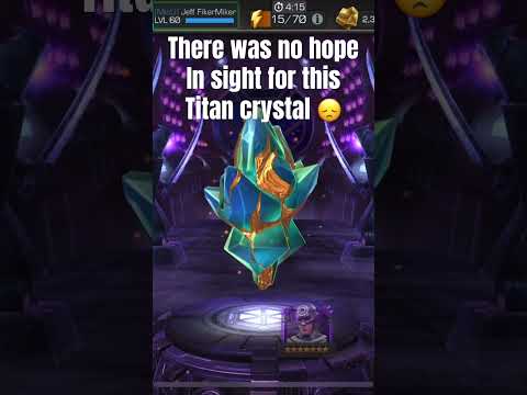 There was no hope for this Titan Crystal #marvel #gaming #mcoc